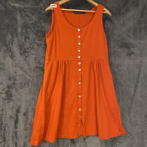 Gudrun Sjoden Tank Summer Dress Orange Medium